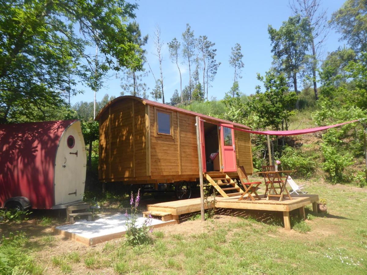 Rosa The Cosy Cabin - Gypsy Wagon - Shepherds Hut, River Views Off-Grid Eco Living Pedrogao Grande Exteriér fotografie