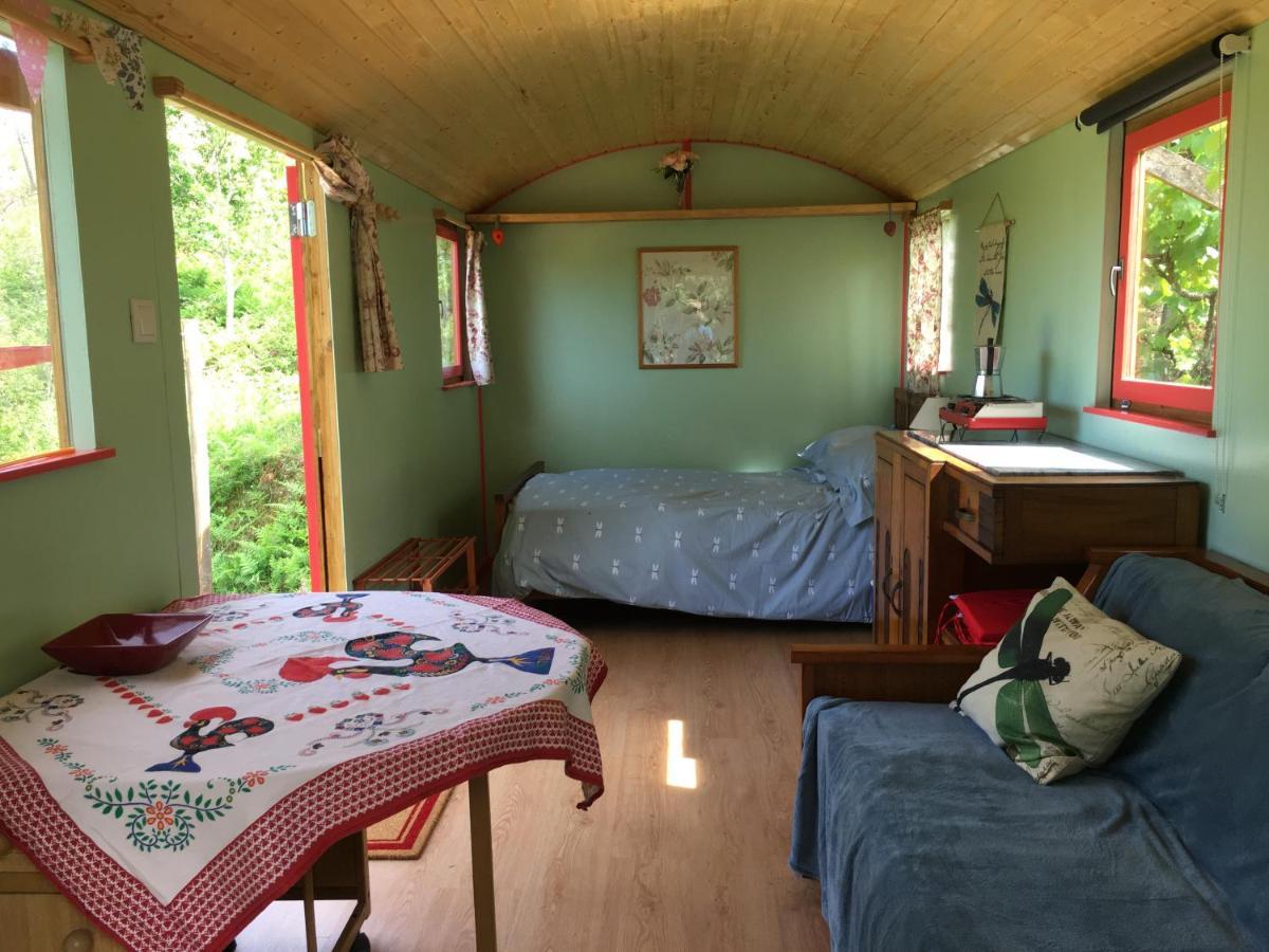 Rosa The Cosy Cabin - Gypsy Wagon - Shepherds Hut, River Views Off-Grid Eco Living Pedrogao Grande Exteriér fotografie